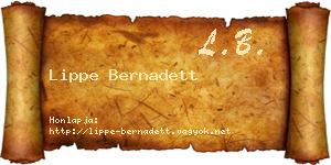 Lippe Bernadett névjegykártya