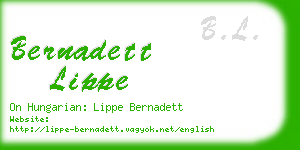 bernadett lippe business card